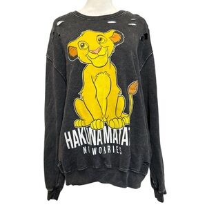 Disney Black and Yellow Lion King Sweater